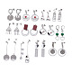 Mixed Style 304 Stainless Steel Dangle Earrings(EJEW-I254-02P)-1