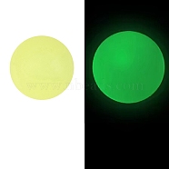 Luminous Food Grade Silicone Beads, Chewing Beads For Teethers, DIY Nursing Necklaces Making, Round, Champagne Yellow, 15mm(PW-WG61784-01)