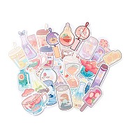 Colorful Cartoon Stickers, Vinyl Waterproof Decals, for Water Bottles Laptop Phone Skateboard Decoration, Drink Pattern, 5.9x2.3x0.02cm,50pcs/bag(X-DIY-A025-09)