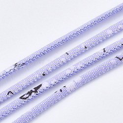 Round Cloth Cords, Lilac, 3mm, about 10.93 yards(10m)/roll(OCOR-T013-01A)