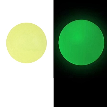 Luminous Food Grade Silicone Beads, Chewing Beads For Teethers, DIY Nursing Necklaces Making, Round, Champagne Yellow, 15mm