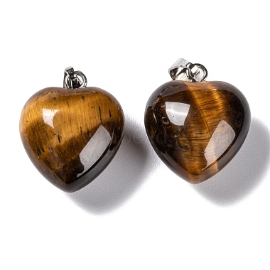 Natural Tiger Eye Pendants(G-I311-A07)-2