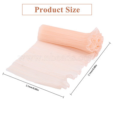 Organza Pleated Gauze Ribbon(OCOR-WH0070-106A)-2