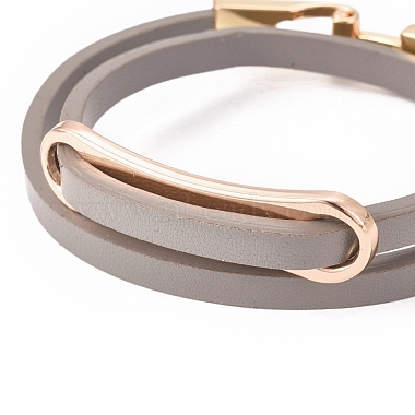 Imitation Leather Wrap Bracelets(BJEW-G620-C03)-2