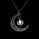 Ожерелья с подвесками из светящегося сплава(NJEW-F284-05A)-1
