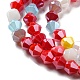 Brins de perles de verre galvanisées de couleur unie opaque(GLAA-F029-P4mm-C16)-3