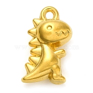 Ion Plating(IP) 304 Stainless Steel Pendants, Dinosaur Charm, Real 18K Gold Plated, 18.5x10x7mm, Hole: 1.6mm(STAS-M070-20G)