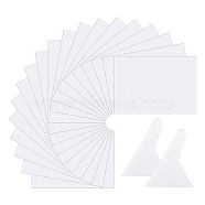 Diamond Painting Release Paper, Double-Sided Release Paper, with Plastic Scraper Tool, White, 30x21x0.02cm, 30sheet(AJEW-CP0004-04)