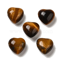 Natural Tiger Eye Beads, Heart, 14.5~15x14.5~15x8.5mm, Hole: 1.5mm(G-K248-A12)