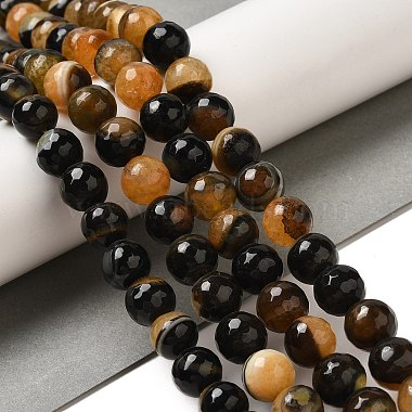 Natural Agate(Dyed & Heated) Beads Strands(G-H066-B06-03)-2