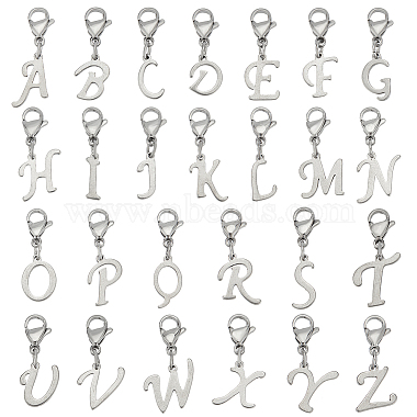 Letter A~Z Stainless Steel Pendant Decorations