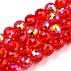 Transparent Electroplate Glass Beads Strands(EGLA-TAC0006-05B)-1