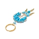 Woven Net/Web with Wing Pendant Keychain(KEYC-JKC00481-04)-3