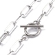 Collares de cadena de clip de acero inoxidable 304(NJEW-O124-01P)-3