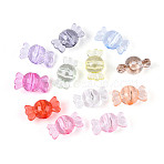 Transparent Acrylic Beads, Candy, Mixed Color, 9x16.5x9mm, Hole: 2mm, about 1085pcs/500g(OACR-N150-41)