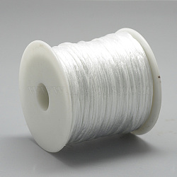 Nylon Thread, White, 2.5mm, about 32.81 Yards(30m)/Roll(NWIR-Q010B-800)