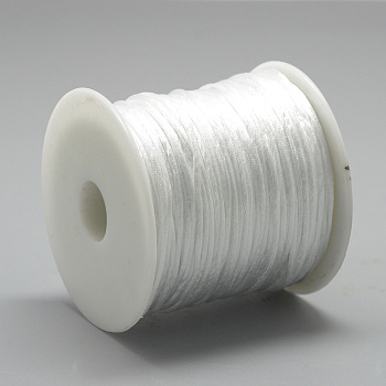 Nylon Thread, White, 2.5mm, about 32.81 Yards(30m)/Roll