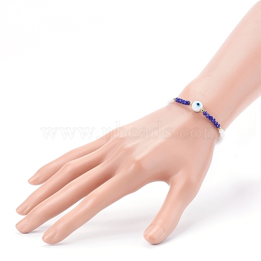 Verre à facettes perles bracelets extensibles(BJEW-JB05985-01)-4