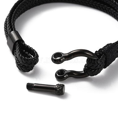 Leather Braided Cord Bracelet(BJEW-F460-08B)-4