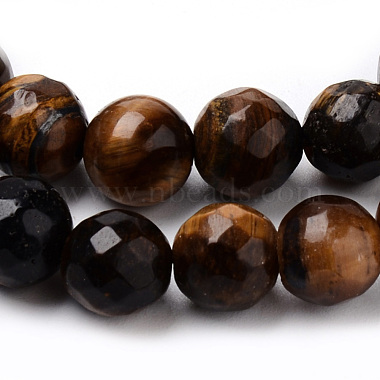 Natural Tiger Eye Beads Strands(G-Q462-84-6mm)-2