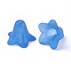 Blue Frosted Transparent Acrylic Flower Beads(X-PLF018-10)-2