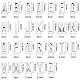 Tibetan Style Alloy Alphabet Slide Charms(TIBEP-PH0004-49AS)-2
