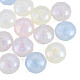 Rainbow Iridescent Plating Acrylic Beads(OACR-N010-080)-1