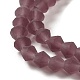 Imitez des brins de perles de verre dépoli en cristal autrichien(GLAA-F029-TM4mm-B04)-3