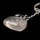 Porte-clés pendentif de sac en cristal de quartz naturel(G-Z033-16P-07)-2