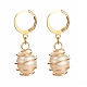 Natural Freshwater Pearl Leverback Earrings for Women(EJEW-JE04620)-1