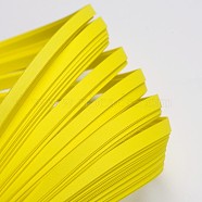 Quilling Paper Strips, Yellow, 530x5mm, about 120strips/bag(DIY-J001-5mm-B16)