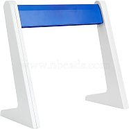 Olycraft 6 Well Pipette Stand, L Shaped, Blue, Finished Product: 30x13.6x29cm(AJEW-OC0002-53)