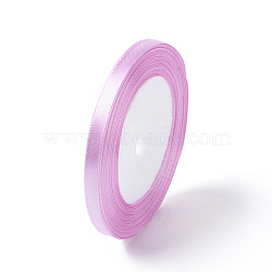 Single Face Satin Ribbon, Polyester Ribbon, Purple, 1/4 inch(6mm), about 25yards/roll(22.86m/roll), 10rolls/group, 250yards/group(228.6m/group)(RC012-45)