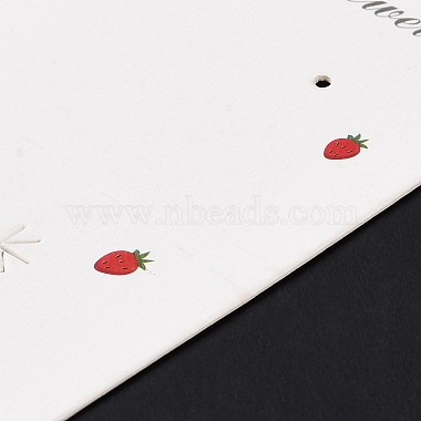 Rectangle Strawberry Earring Display Cards(CDIS-P007-K01)-4