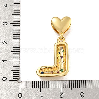 Brass Micro Pave Colorful Cubic Zirconia Pendants(KK-P281-01G-L)-3