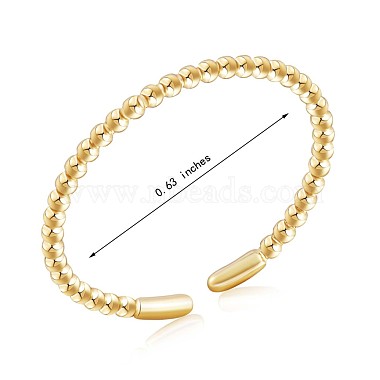 925 шариковая цепочка из стерлингового серебра в форме открытого манжетного кольца для женщин(JR870A)-3