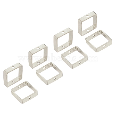Silver Square Brass Bead Frame
