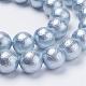 Wrinkle Textured Shell Pearl Beads Strands(BSHE-E016-16mm-M)-3