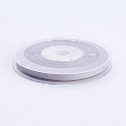 Double Face Matte Satin Ribbon, Polyester Satin Ribbon, Gainsboro, (1/4 inch)6mm, 100yards/roll(91.44m/roll)(SRIB-A013-6mm-012)