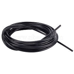 Silicone High Temperature Hose, Siliocne Tubing, Black, 4mm, Inner Diameter: 2mm, 5m/roll(FIND-WH0042-83A-01)