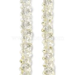 Electroplate Glass Beads Strands, Pearl Luster Plated, Bear, Beige, 15x12x9mm, Hole: 1.2mm, about 44pcs/strand, 25.98''(66cm)(EGLA-P063-PL02)