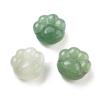 Natural Green Aventurine Beads, Paw Print, 15~15.5x15x9mm, Hole: 1.5mm