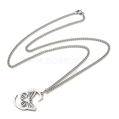 Letter S 202 Stainless Steel Necklaces