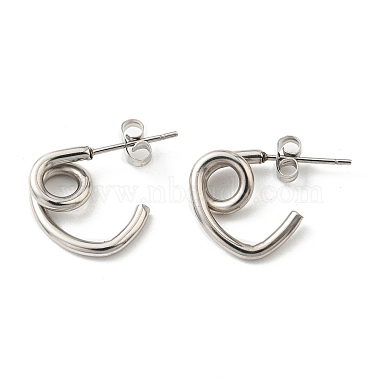 Twist 304 Stainless Steel Stud Earrings
