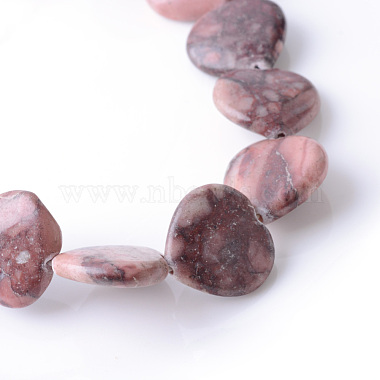 Natural Red Picture Jasper Beads Strands(G-R356-08)-2