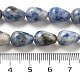 perles de jaspe tache bleue naturelle(G-B106-A15-02)-5