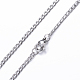 304 Stainless Steel Curb Chain Necklaces(NJEW-K099-04P)-3