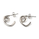 304 Stainless Steel Knot Stud Earrings for Women(EJEW-F319-02P)-1