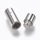 304 Stainless Steel Bayonet Clasps(STAS-A035G-8P)-4