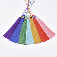 Polyester Tassel Big Pendant Decorations, Mixed Color, 320~330mm(FIND-S310-01)